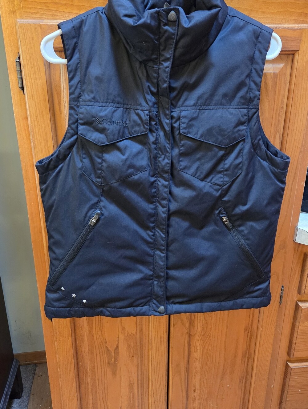 Columbia Black Women's Size Medium Puffer Zip Vest